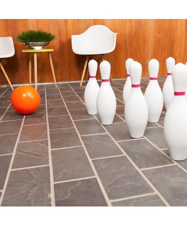 Champion Sports Plastic Bowling Ball - Rubberized Soft Ball for Training & Kids Games - Orange - Buy Online on GoSupps.com
