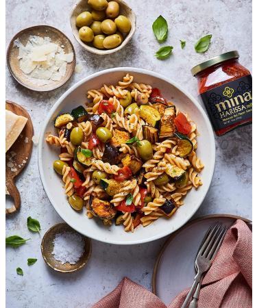 Mina Mild Harissa Sauce - Authentic Moroccan Flavor with Fresh Red Peppers (10 oz) - Buy Online on GoSupps.com