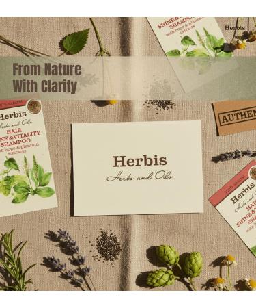 Herbis Natural Hair Shine & Vitality Shampooing avec extraits de Hops & Plantain 300 ml - Buy Online on GoSupps.com