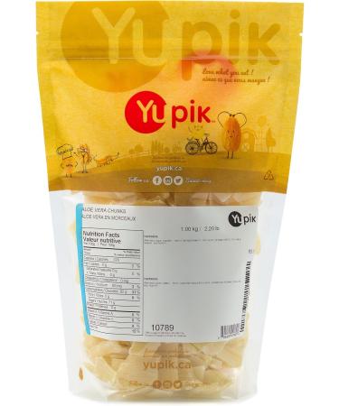 Yupik Aloe Vera Chunks 1 kg 6 Count Kosher Vegan Dried Aloe Gel Pieces Sweetened with Cane Sugar Unique Snacks Ideal for Baking Topping Beverages 6 kg - Buy Online on GoSupps.com