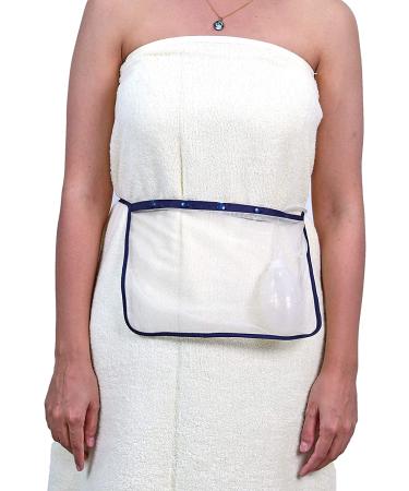 Mastectomy & Post Surgery Drain Carrier Belt - Black/Navy (2 Pack) | Shower Holder Strap - Buy Online on GoSupps.com