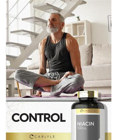 Carlyle Niacin 500mg | 250 Capsules - Non-GMO & Gluten Free - Buy Online on GoSupps.com