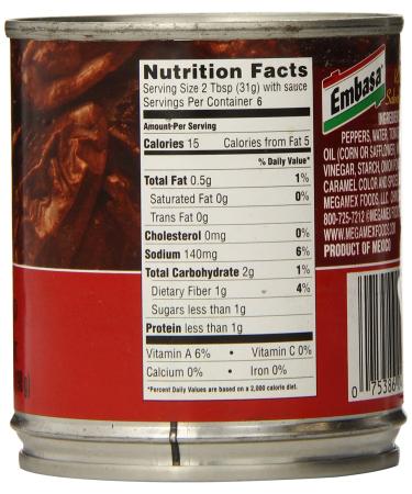 EMBASA Chipotle Peppers in Adobo Sauce - 7 oz (Pack of 12) | Authentic Mexican Flavor - Buy Online on GoSupps.com
