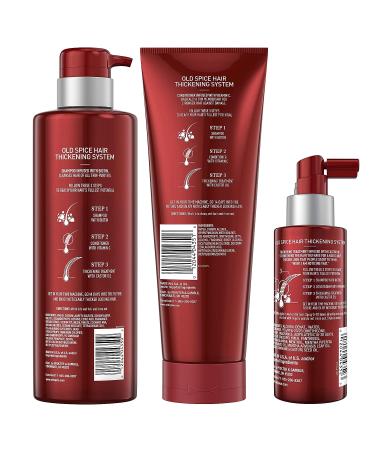 Old Spice Men's Hair Thickening Bundle: Biotin Shampoo, Vitamin C Conditioner, Castor Oil Treatment - OS Thickening Kit - Buy Online on GoSupps.com