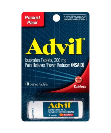 Advil Vial 10 Tablets (Pack of 3)