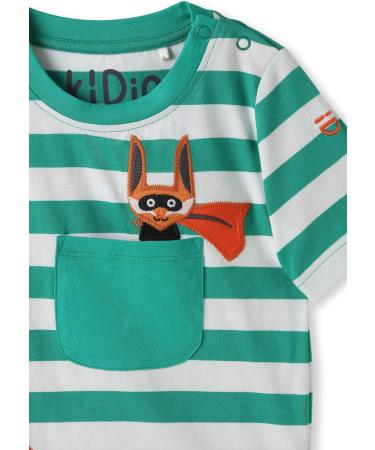 Organic Cotton Baby T-Shirt Applique - Unisex Summer Tee (0-4 Years) - Green - 6-12 Months - Buy Online on GoSupps.com