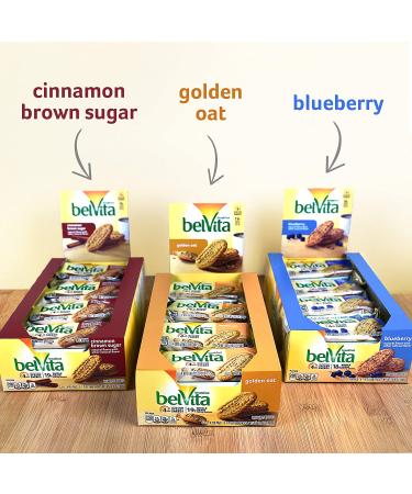 Belvita Cinnamon Brown Sugar Breakfast Biscuits - 4 Pack, 14.08 Oz, 8 Count - Healthy Snack - Buy Online on GoSupps.com