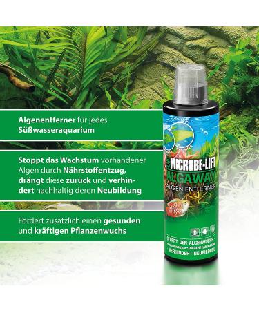 Microbe-Lift Algaway 118ml - Fast & Effective Algae Shredder for Freshwater Aquariums - Safe for Fish & Plants - Buy Online on GoSupps.com