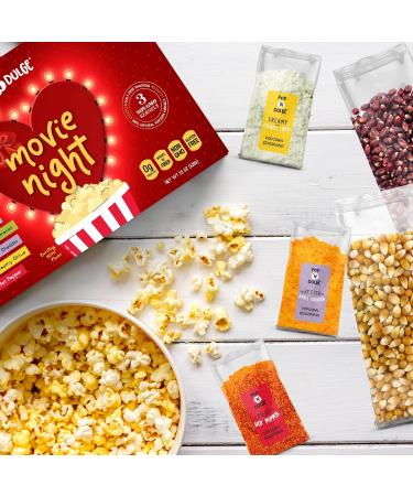 Movie Night Gift Basket for Her: 10-Piece Gourmet Popcorn Set with Kernels, Seasonings - Perfect Gift Idea for Valentines, Anniversary, Mother, Wife - Buy Online on GoSupps.com