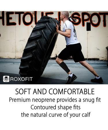 Calf Compression Sleeve for Torn Muscle and Shin Splint Relief - Neoprene Wrap for Men and Women - Buy Online on GoSupps.com