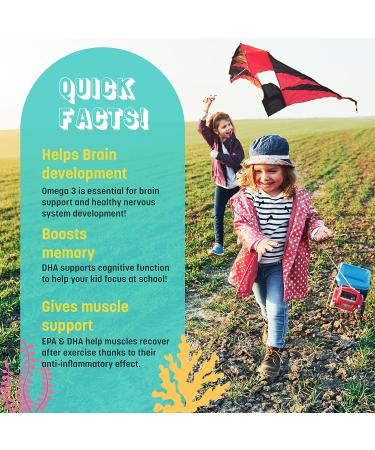 GreenPeach Omega 3 for Kids - 4oz Lemon Flavor Liquid Supplement 525mg Toddler DHA & 800mg EPA Natural Formula Kids Fish Oil - Buy Online on GoSupps.com