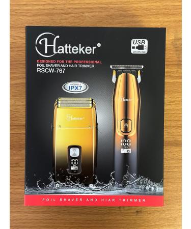 Hatard Foil Razor - Men's Electric Shaver with 3 Flexible Blades & T-Shaped Trimmer | Waterproof Beard & Hair Cutter Care Set - International Shipping Available - Buy Online on GoSupps.com
