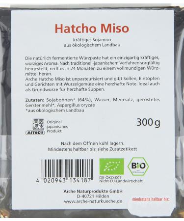  Arche Arche Hatcho Miso Sauce Miso Soja Cors Bio 300 g - Buy Online on GoSupps.com