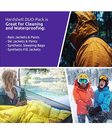 Nikwax Hardshell Cleaner & Waterproofing Duo-Pack 300ml | Eco-Friendly Solution - Buy Online on GoSupps.com