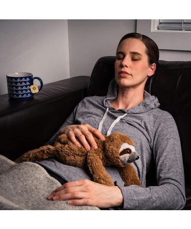 Heating Pad for Cramps - Weighted Sloth Stuffed Animal - Microwavable Pain Relief for Period Cramps - Giftable Sloth in Canvas Bag - Buy Online on GoSupps.com