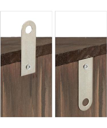 Relaxdays Squirrel Feeder House Feeding Station Box Hanging Wooden HWD: 17.5 x 14 x 25 cm Dark Brown Fir Wood Pack of 1 - Buy Online on GoSupps.com