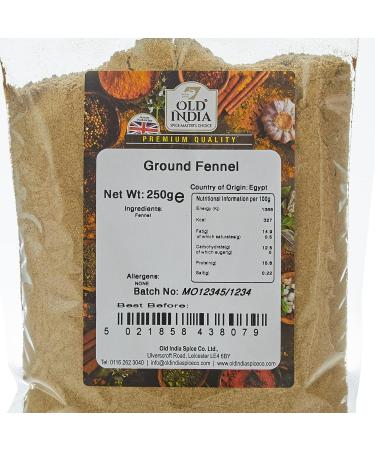 Old India Ground Fennel 250g - Premium Quality Spice for Cooking and Baking - Buy Online on GoSupps.com