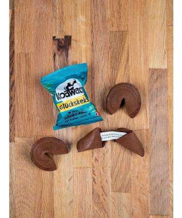 Koawach Lucky Biscuits - Chocolate Vegan Cookies | Organic Fairtrade & Sustainable Individually Packaged | Energy-Boosting Guarana Caffeine Treats - Buy Online on GoSupps.com