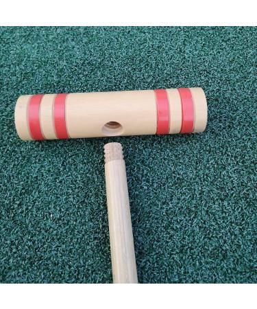 Tuahoo 28 Six-Player Croquet Set with Wooden Mallets - Outdoor Game for Adults, Families, and Kids | Giant Yard Game for Tailgate, Lawn, Backyard, and Park - Buy Online on GoSupps.com