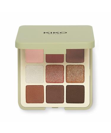 Kiko Milano Green Me Eyeshadow Palette 101 |Palette with 9 eyeshadow with matt mother-of-pearl and metallic finish 101 Cool Spice 1 piece (1 Pack)