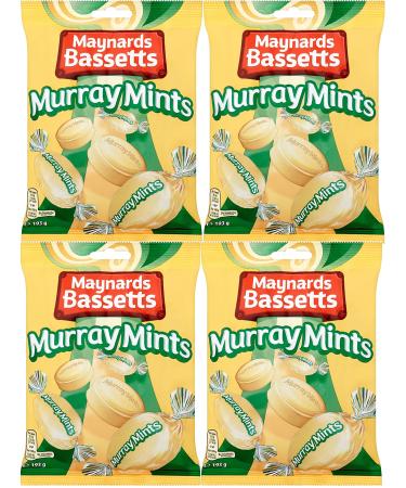 Maynards Bassetts Murray Mints Sweets Bag (193g per pack) Pack of 4