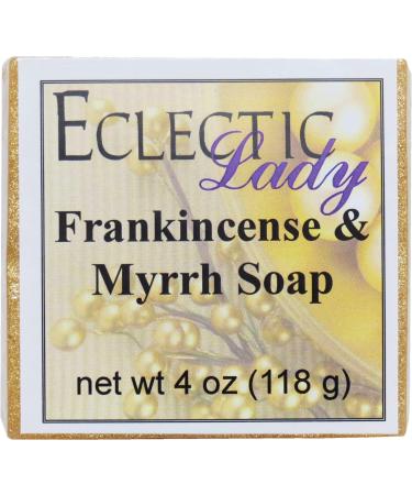 Frankincense And Myrrh Glycerin Soap by Eclectic Lady 4 oz Bar