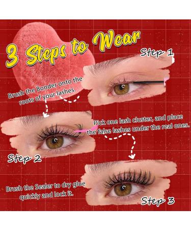 Goddvenus Eyelash Extension Kit - 320Pcs Cluster Lashes, DIY Individual Eyelashes, Bond, Seal, Remover & Tweezers Included - Buy Online on GoSupps.com