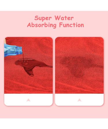 Pettom XXL Red Dog Bathrobe - Fast-Drying Microfiber Towel for Small Medium & Large Dogs | Bathing Accessories - Buy Online on GoSupps.com