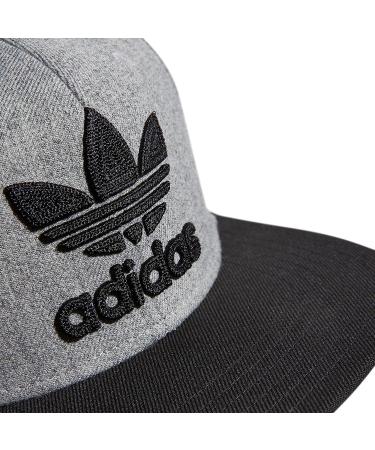 adidas Originals Men's Trefoil Chain Snapback Hat - Heather Grey/Black | One Size - Buy Online on GoSupps.com
