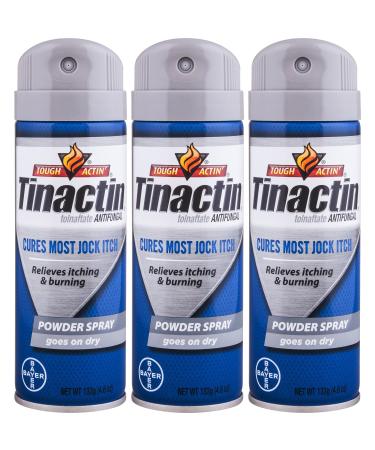 Tinactin Jock Itch Spray Powder 4.6 oz. (Pack of 3)
