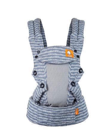 Baby Tula Coast Explore Mesh Baby Carrier 7  45 lb, Adjustable Newborn to Toddler Carrier, Multiple Ergonomic Positions Front and Back, Breathable  Coast Beyond, Light Blue with Light Gray Mesh