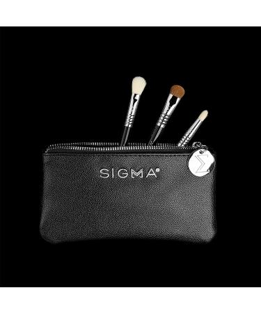 Sigma Beauty Glam 'N Go Mini Eye Brush Set - 3 Brushes with Beauty Bag - Buy Online on GoSupps.com