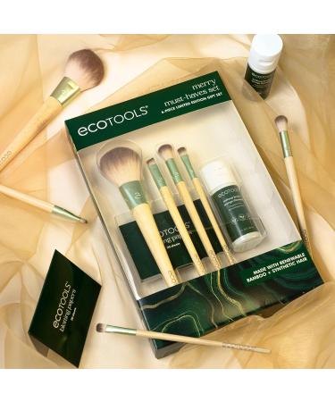 EcoTools Merry Must-Haves Kit | Eco-Friendly 6-Piece Makeup Brush Set with Shampoo & Cleanser - International Shipping - Buy Online on GoSupps.com
