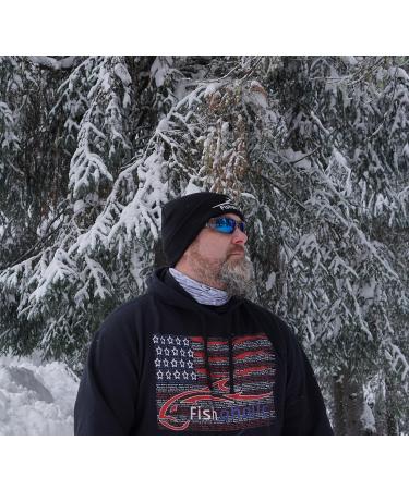 Fishoholic Polarized Fishing Sunglasses -5 Color Options- w Case Pouch UV400 Fishing Gift Gloss Black Blue Mirror - Buy Online on GoSupps.com