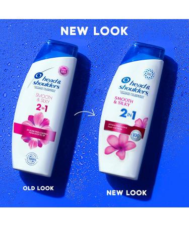 Head and Shoulders 2 in 1 Dandruff Shampoo & Conditioner - Anti-Dandruff Treatment Smooth & Silky Paraben Free 12.5 oz - Buy Internationally - Buy Online on GoSupps.com