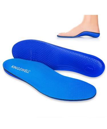 Plantar Fasciitis Relief Insoles Arch Support Orthotics Insoles for Women & Men - for Flat Feet  High Arches  Calcaneal Osteophytes  Obesity  Overpronation  Heel Pain (XL) Blue Men's 11-13 / Women's 12-14