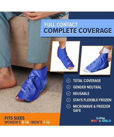 GelPaq Strapless Ice Pack for Ankles - Ankle Ice Pack Wrap for Injuries, Plantar Fasciitis Relief - Buy Online on GoSupps.com