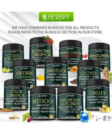 Herbpy Bundle 6in1 Citrus Bergamot Complex 120 Count & 4in1 Cardamom Capsules 100 Count - Buy Online on GoSupps.com