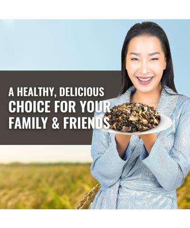 1 Pack x 300g Pure Organic Wild Rice All Natural Gluten-Free Non-GMO Kosher and Vegan Pure Long Grain Wild Rice Healthy Food for The Whole Family Floating Leaf - Buy Online on GoSupps.com