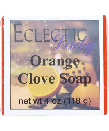 Orange Clove Glycerin Soap by Eclectic Lady 4 oz Bar