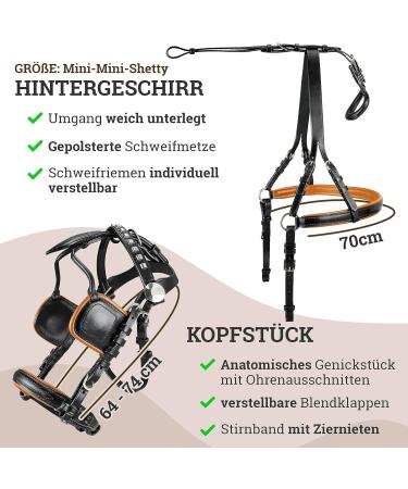 Esposita Professional Carriage Dishes for Shetty Pony & Horse | Mini Shetty to XL Cold Blood Routing Dishes in Black & Bright Brown - Buy Online on GoSupps.com