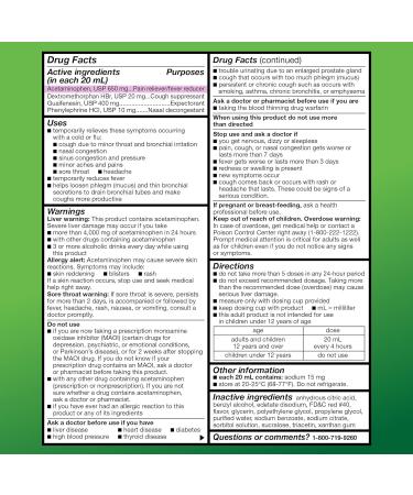 Amazon Basic Care Tussin Severe CF Max Syrup - Multi-Symptom Cough Cold Flu Medicine - Non-Drowsy Relief - 8 Fl Oz - Buy Online on GoSupps.com