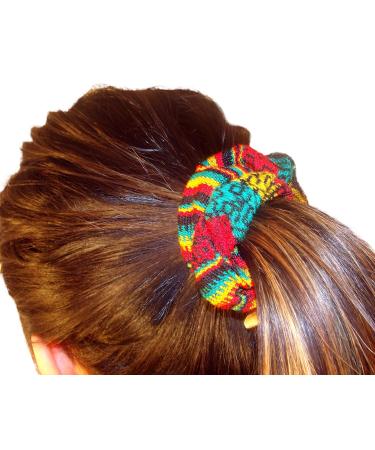 12-Pack Assorted Peru Cotton Fair Trade Scrunchies Hair Tie Wholesale Lot - Buy Online on GoSupps.com