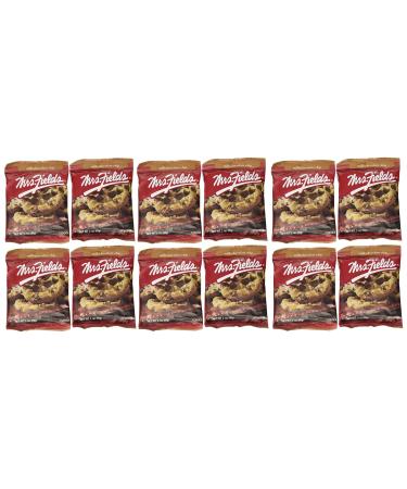 Mrs. Fields Jumbo Individually Wrapped Chocolate Chip Cookies (12 count) Chocolate Chip 2.1 Ounce (Pack of 12)