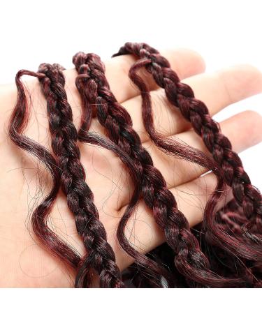 12 Inch Goddess Box Braids Crochet Hair Bob | Curly Ends Synthetic Extensions - Pack of 8 TBUG - Buy Online on GoSupps.com