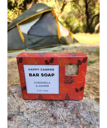 NATURE'S APOTHECARY Happy Camper Premium Bar Soap | Eco-Friendly Vegan Hypoallergenic All-Natural Castile Soap | Handmade in USA - Shop Internationally Now - Buy Online on GoSupps.com