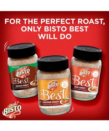 Bisto Best Reduced Salt Beef Gravy Granules 390g - Rich Flavour, Real Meat Juice - 1 Jar - Buy Online on GoSupps.com