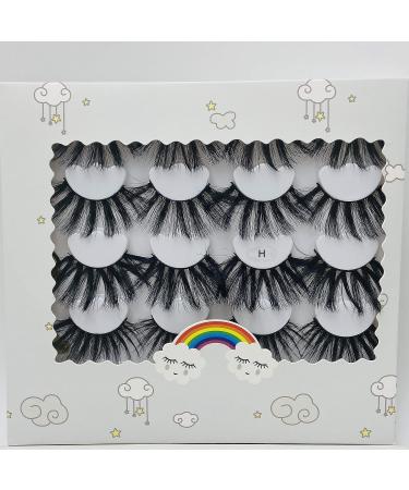 HBZGTLAD Fluffy10 False Eyelashes Set with Tweezers - 25mm Imitation Mink, Lengthened & Thick, Net Red Style - Buy Online on GoSupps.com