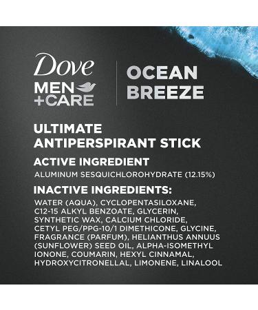 Dove Men+Care Ocean Breeze Antiperspirant Deodorant 2.6 oz 2 Count - Buy Online on GoSupps.com