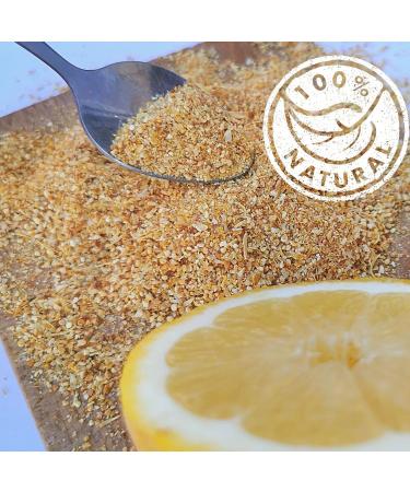 Pure Whole Dried Lemon Powder - Lemon Peel Zest for Turkish Tea, Cheesecake, Smoothies | Cleansing Powder for Lemon Tea | Coarse Lemon Powder - Buy Online on GoSupps.com